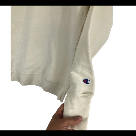 PLUS POWERBLEND FLEECE BOYFRIEND CREW, SCRIPT LOGO SIZE S - Picture 7 of 8